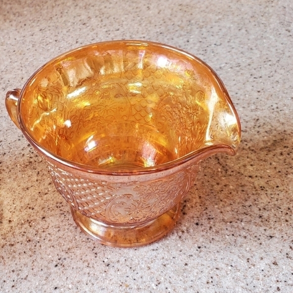 Vintage carival glass‎ sugar & creamer set - Picture 5 of 5